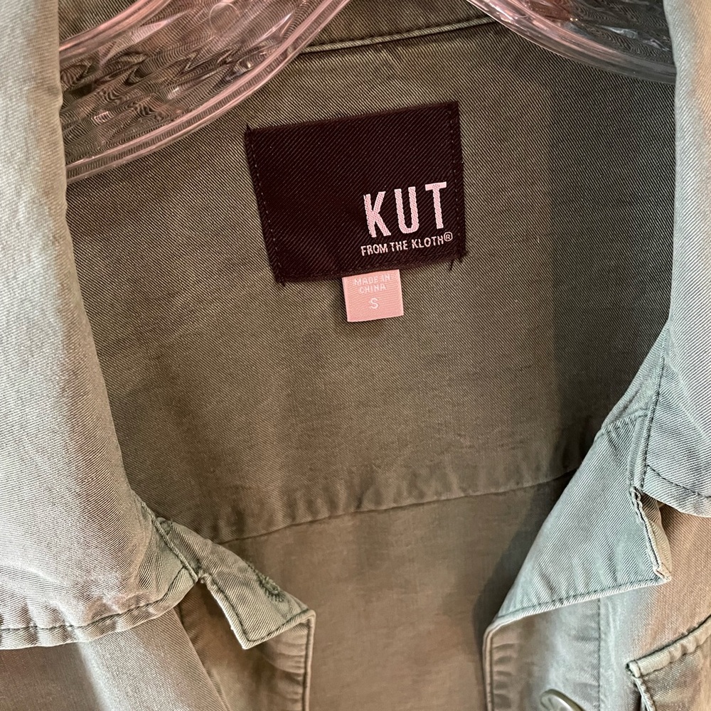 Kut from the Kloth Women's Olive Utility Jacket - Picture 2 of 9